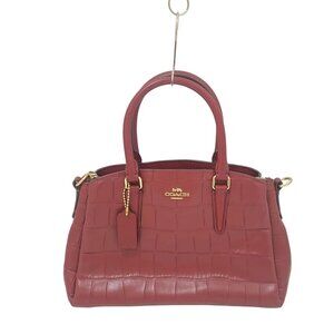 COACH - F31438 Bordeaux Leather Handbag